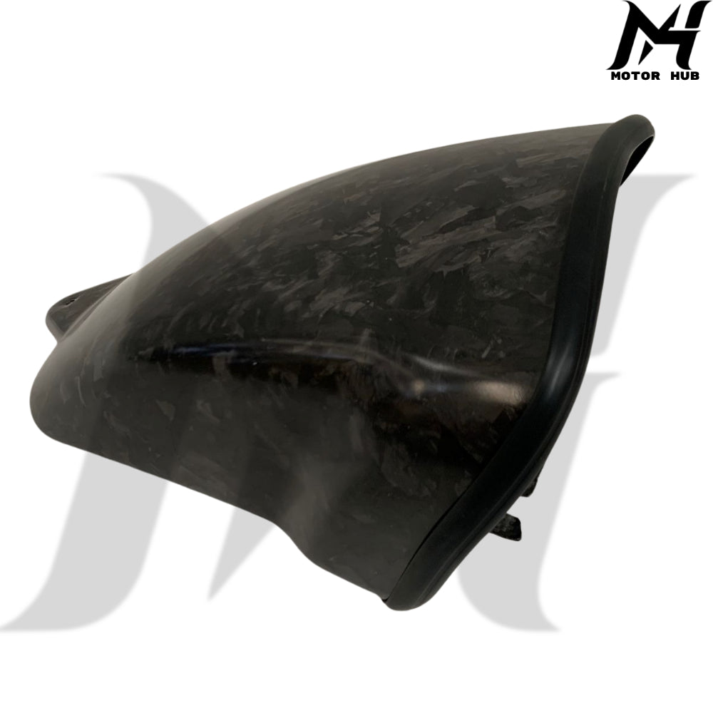 Carbon Fiber Cover Pattern Rear Passenger Seat Camel Hump Cover 2023+ [Forged Doff] RW7700411