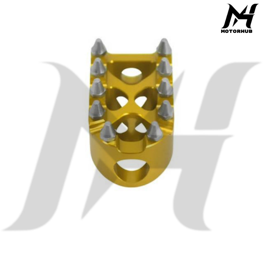 Rivets Heel Toe Shifter Pegs Brake Peg For Harley Touring Dyna Softail [Gold] MH9900738