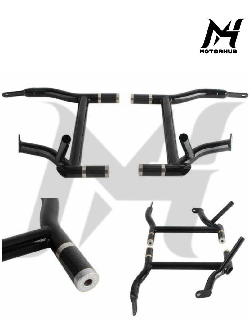 Saddlebag Tip-Over Bar Set Saddle Bag Guards Crash Bars Touring 09-25 [Chrome] MH9900319