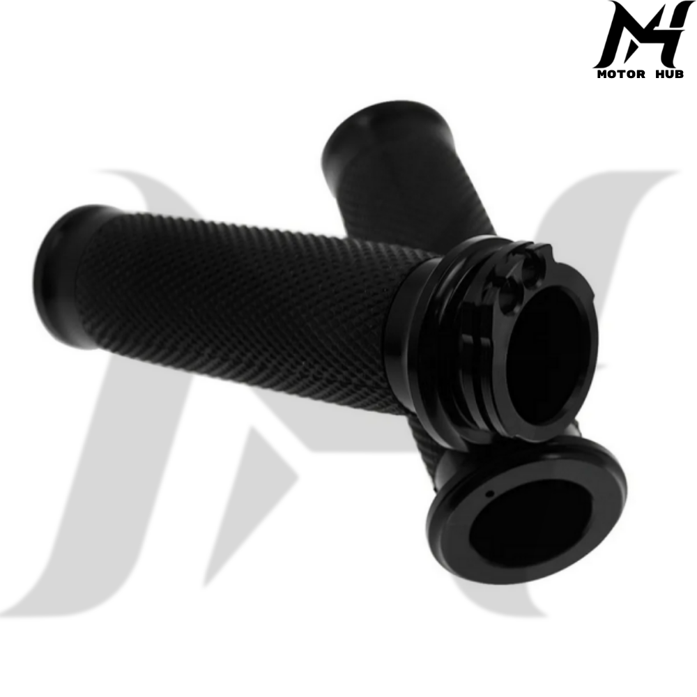 1 Inch Black CNC Grips Tritle By Cable [Black] MH990083