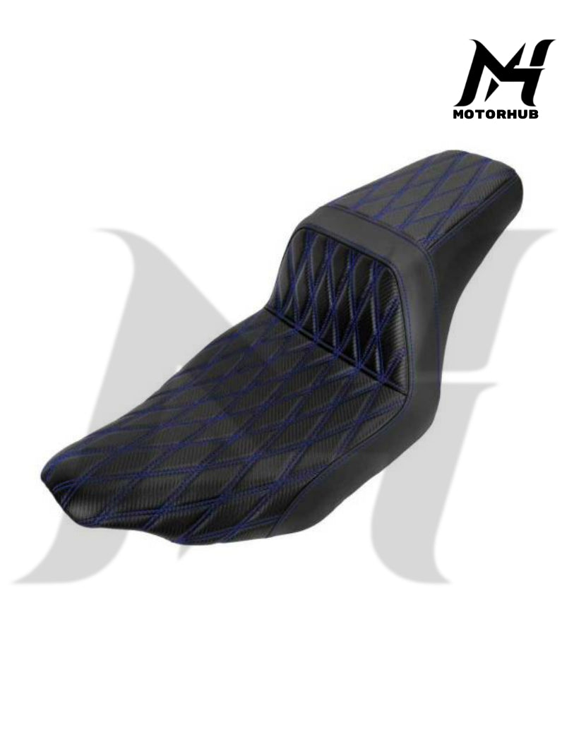 Two Up Seat Rider Passenger Seat For Harley Touring 2024-Up Street Road Glide CVO 2023 [Blue] MH9900743