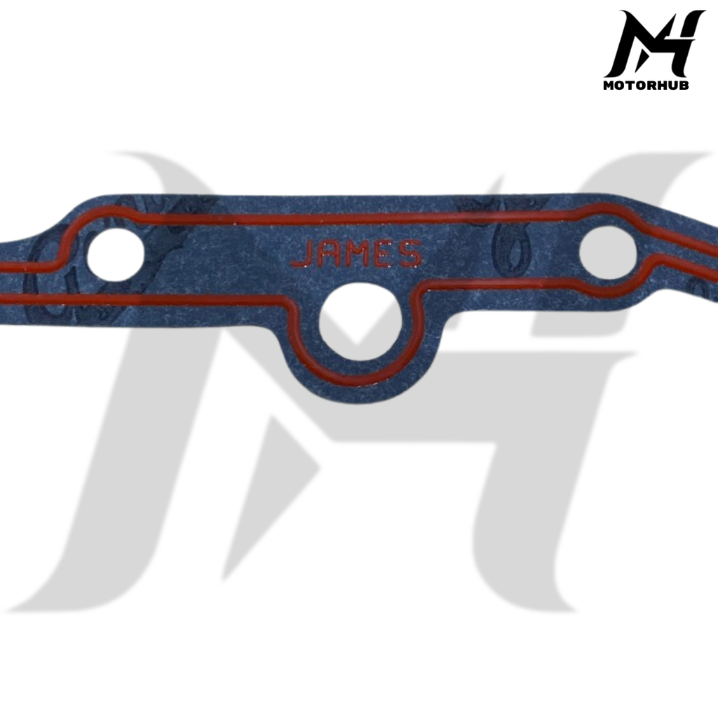 GENUINE JAMES GASKET TRANSMISSION BEARING HOUSING COVER GASKET SILICON 5 SPEED FOR HARLEY DYNA 82-00 TOURING 80-98 SOFTAIL 84-99 DS-174133 OEM 3565279X