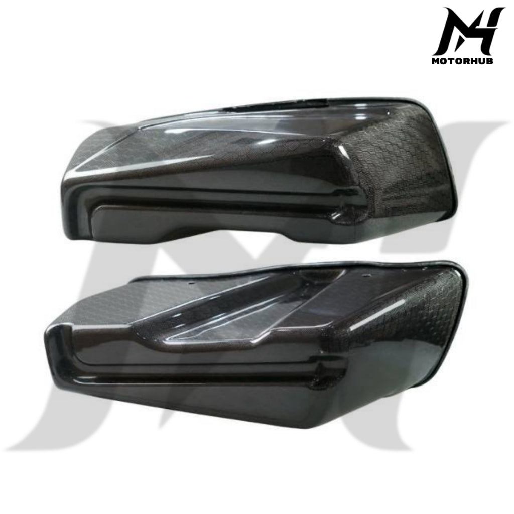 Black Carbon Fiber Saddlebag Performance [Hexangon] RW7700126