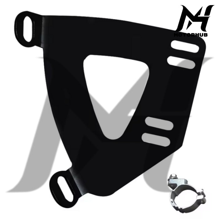 DS RW 11 Inch Headlight fairing Harley Davidson Motorcycle with 49mm clamps [Dark Smoke] Fairing Clubstyle MH990082