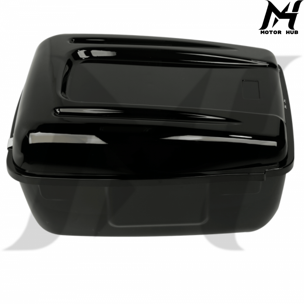 Police Motor Trunk Saddlebag Tour Pack fit For Harley FLHP & FLHTP Gloss BLK MH9900215