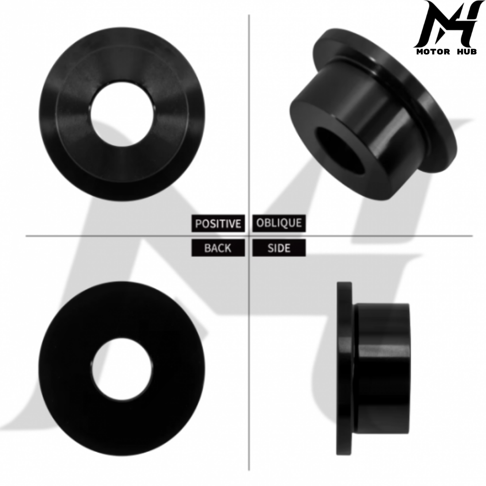 Solid Billet Steel Handlebar Riser Bushings [Black] MH9900269