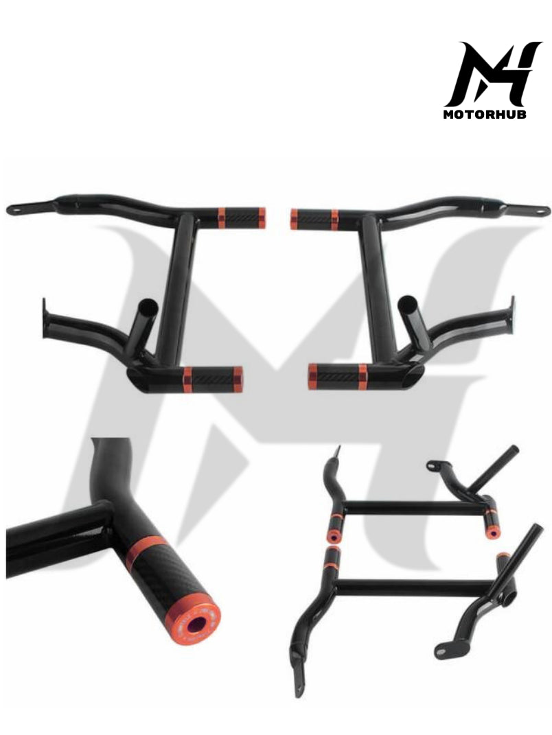 Saddlebag Tip-Over Bar Set Saddle Bag Guards Crash Bars Touring 09-24 [Red] MH9900320