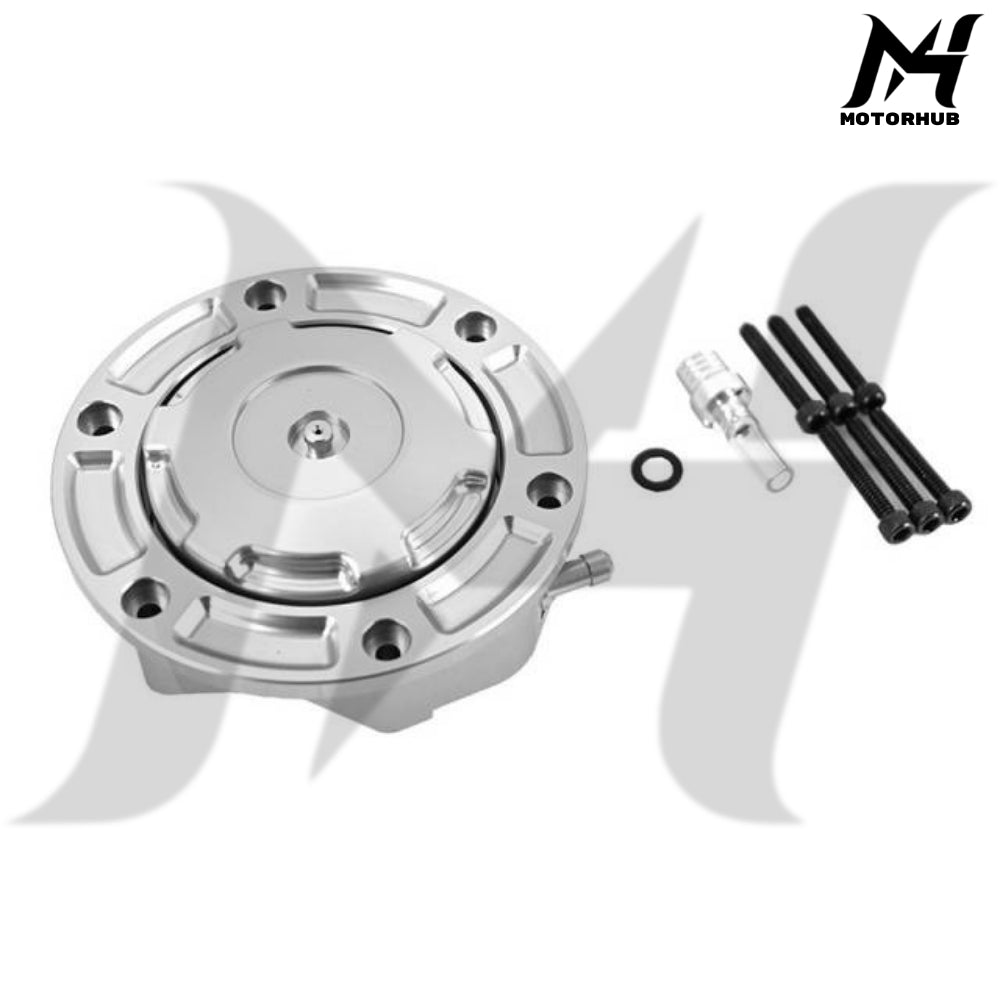 MX Vented CNC Aluminum Gas Cap 2023.5-later Touring [Silver] MH9900936