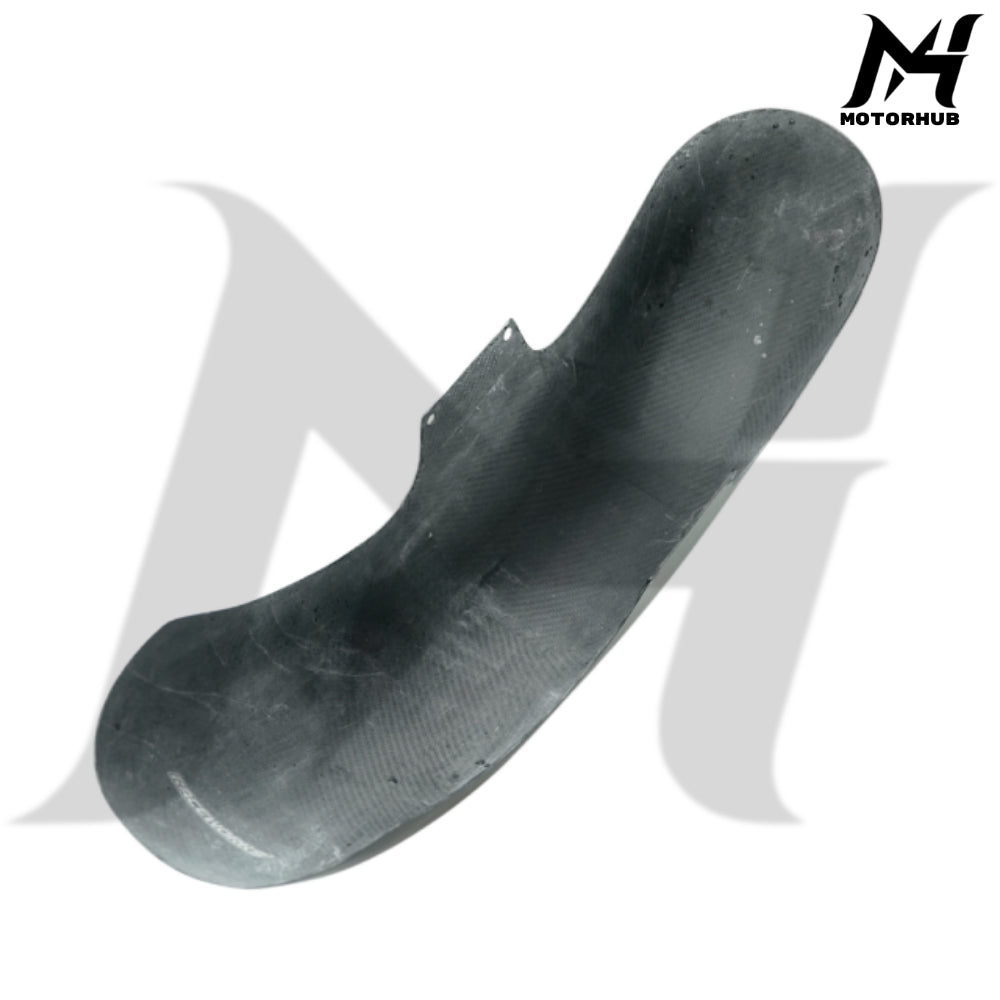 Black Carbon Fiber Front Long Fender for Harley 2014+ [Standard Twill Glossy] RW7700123