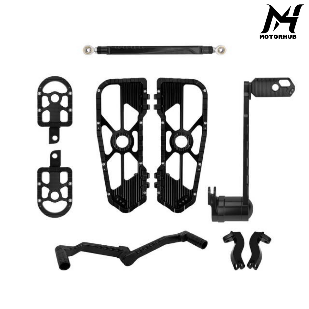Rebusin Passenger Floorboard Shifter Brake Pedal Levers Set for Harley Touring 2014-2026 [Black] MH99012483