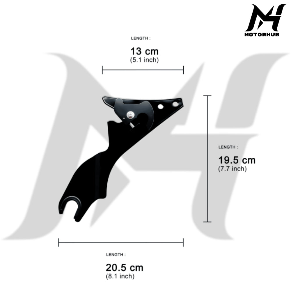Sissy Bar Backrest Mini low for Touring Models 09-26 MH9901047
