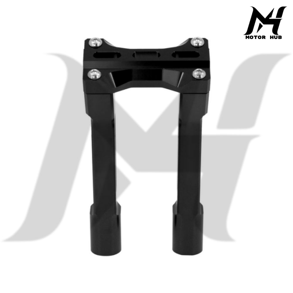 10 Inch MX Tall Handlebar Risers Clamp Pullback Black For Harley Touring Sportster XL XR Dyna Softail Electra Glide Fatboy FXDB MH9900106