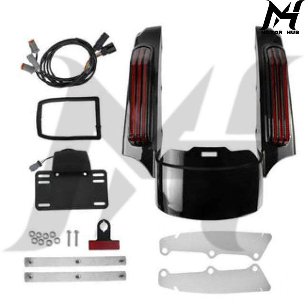 Rear Fender Fascia With LED Light for Harley Touring 2014-later [Red] MH9900264