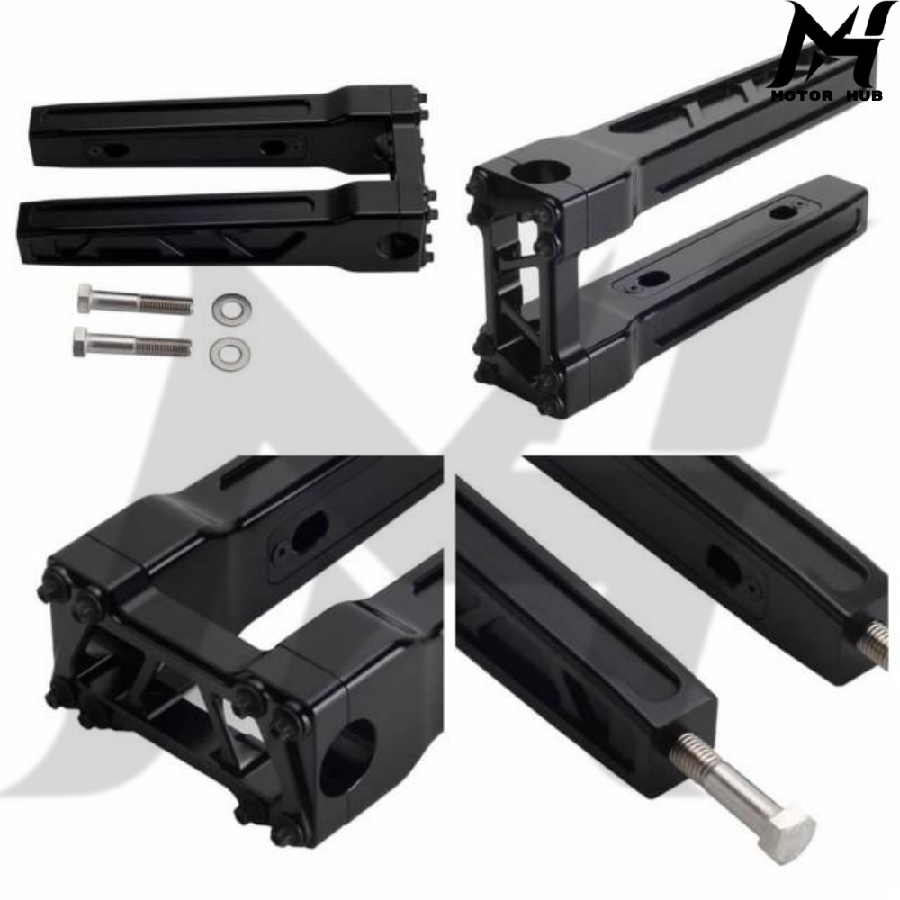 1-1/8 8 Inch Top Clamp Straight Handlebar Risers For Harley 1-1/8 28.6mm MX Style Handlebars MH990012