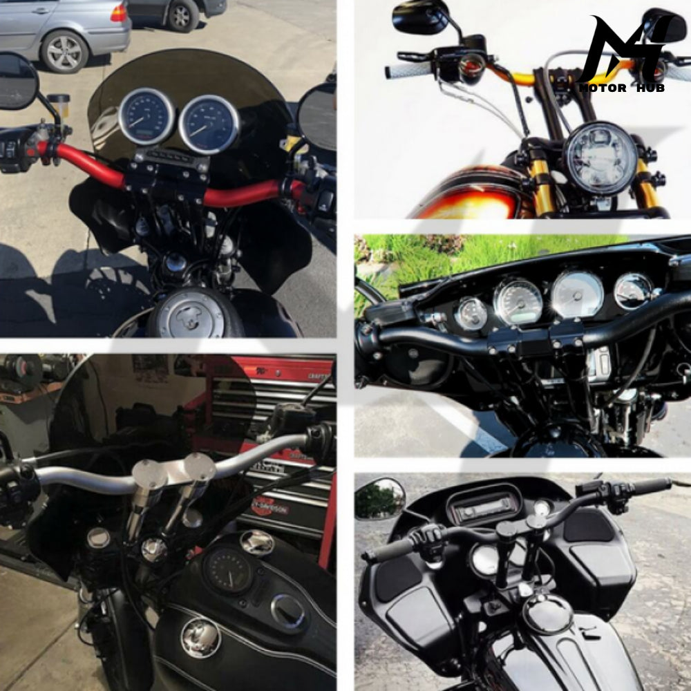 1-1/4 Red Handle Bar Club Style Moto BG100848