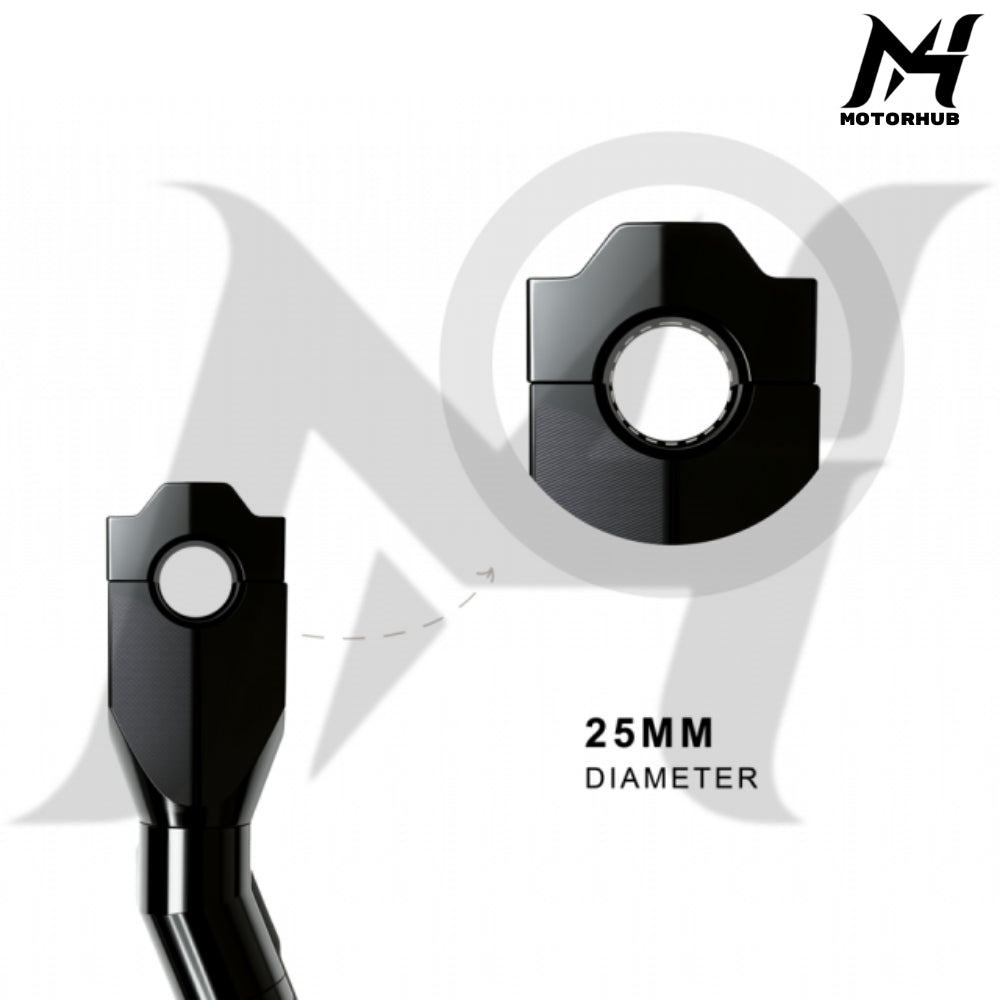 IronPulse 8 inch-1 inch Handlebar Risers [Black] Riser 8 inch MH9901044