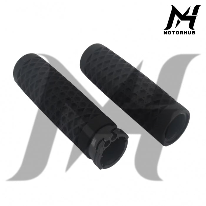 Hand Grip Model Vans 1 Inch Billet V.4 handgrips Throttle Cable Harley Touring Sportster Dyna Softail MH9900457