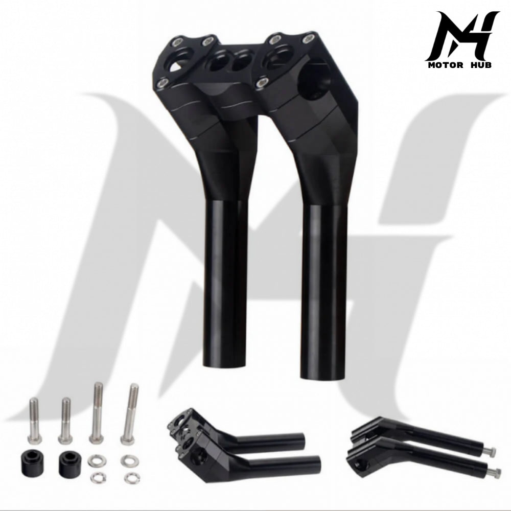1-1/4 1-1.25 inch 8 Inch MaxRace Handlebar Riser [Black] MH9900102