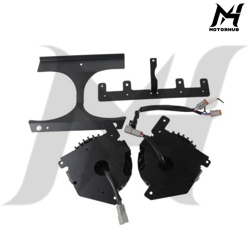 Road Shark Style headlight with bracket kit 2014-2023 Road Glide [Black] BD MH9900951