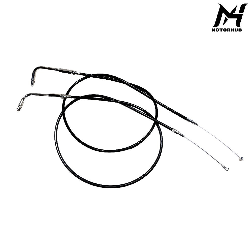 MW KABEL GAS THROTTLE CABLES PVC ALL HARLEY EVO TWINCAM XL HD TCP 012 AB 120 CM BLACK