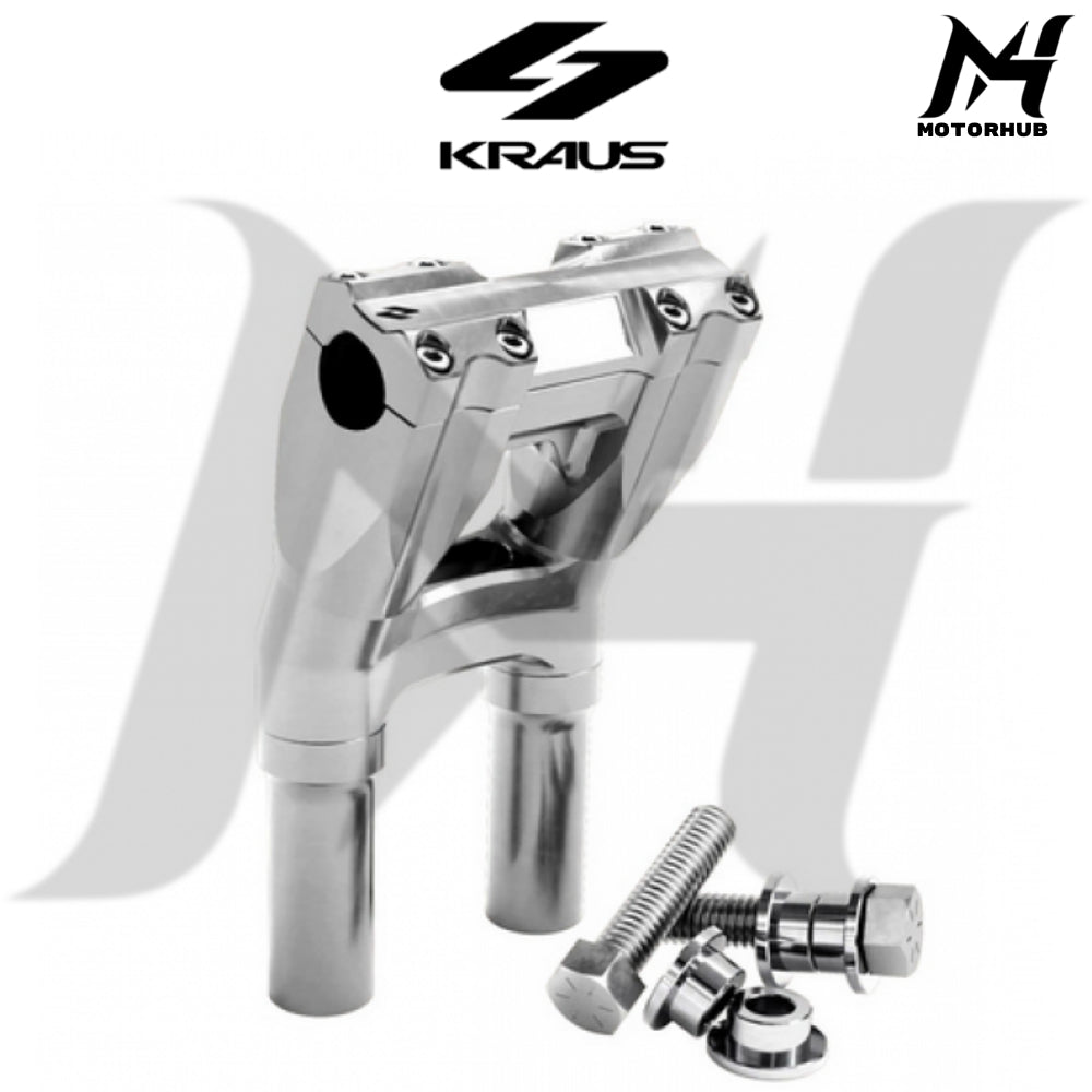 Kraus 10 Inch 1-1/8 Isolated & Kickback Risers [Raw-Silver] MH9900126