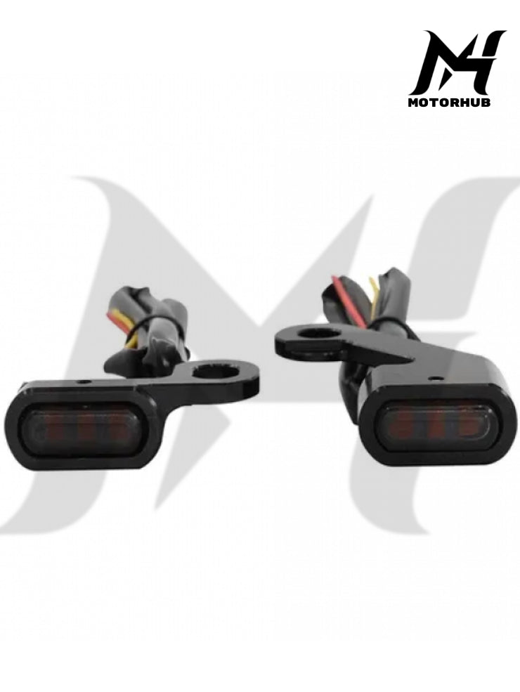 Handlebar Mini turn signal with mechanical cluth [Smoke] For Softail, Dyna, Touring, Sportster MH9900536