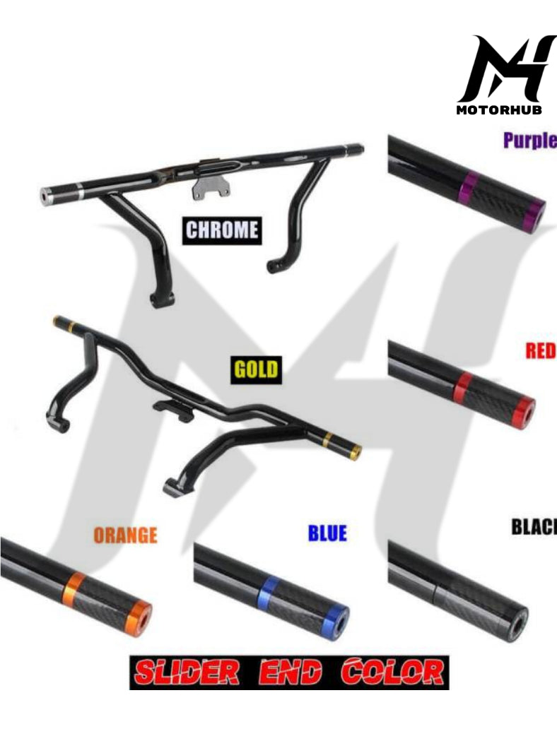 Harley Touring 14-24 Road King Road Glide Electra street Glide special cvo front Highway Engine Guard Crash Bar frame slider flat-Out Bar [Blue] MH9900317