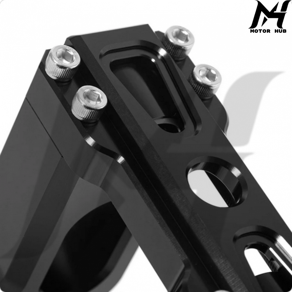 Black 1.5 Pullback Handlebar Riser 1 inch & 1.25 inch & 1-1/8 inch Size Adjustable for Harley Davidson MH9901156
