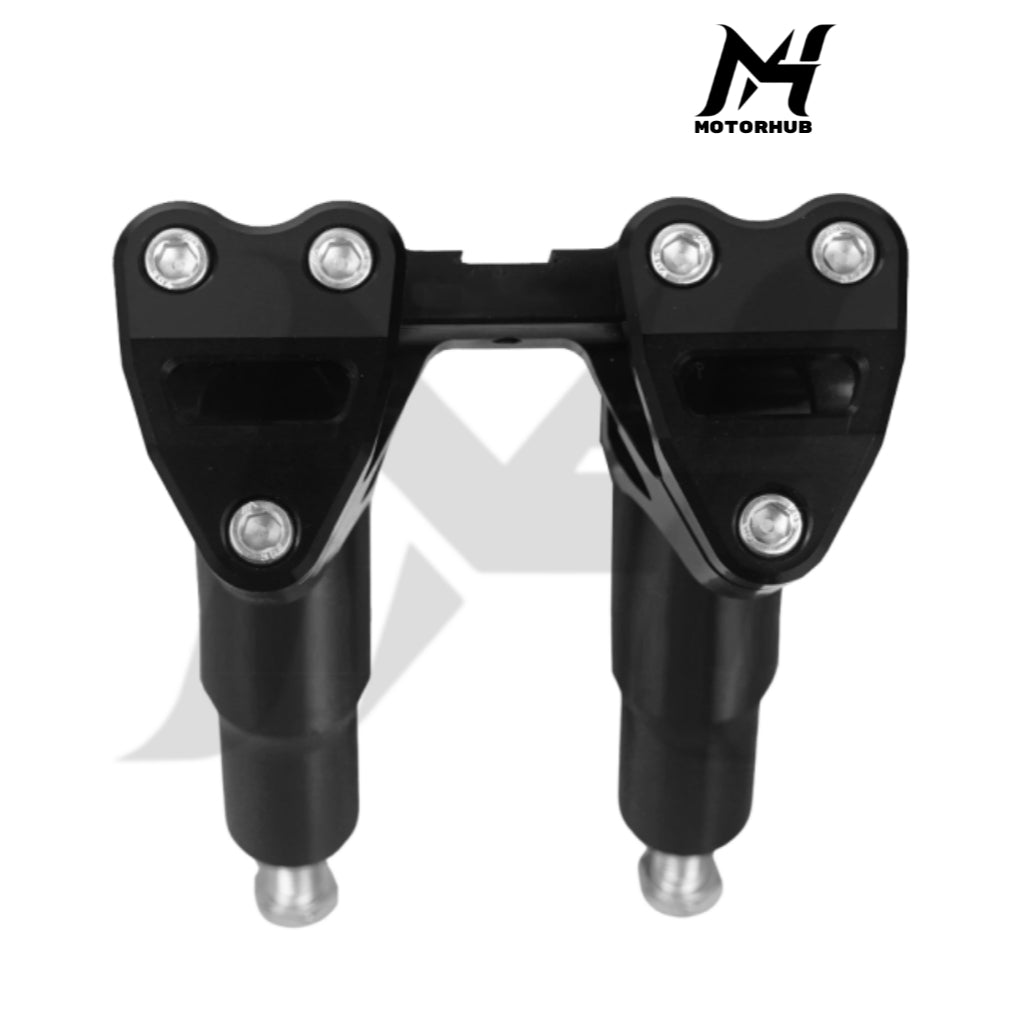 KARUS Workman 1-1/8 Kickback Risers 9 Inch [Black] MH9900605