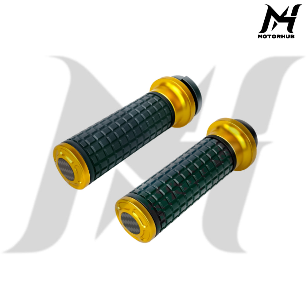 MH Style Silicone Rubber Grips with CNC Alloy Throttle By Wire [Gold] MH9901080