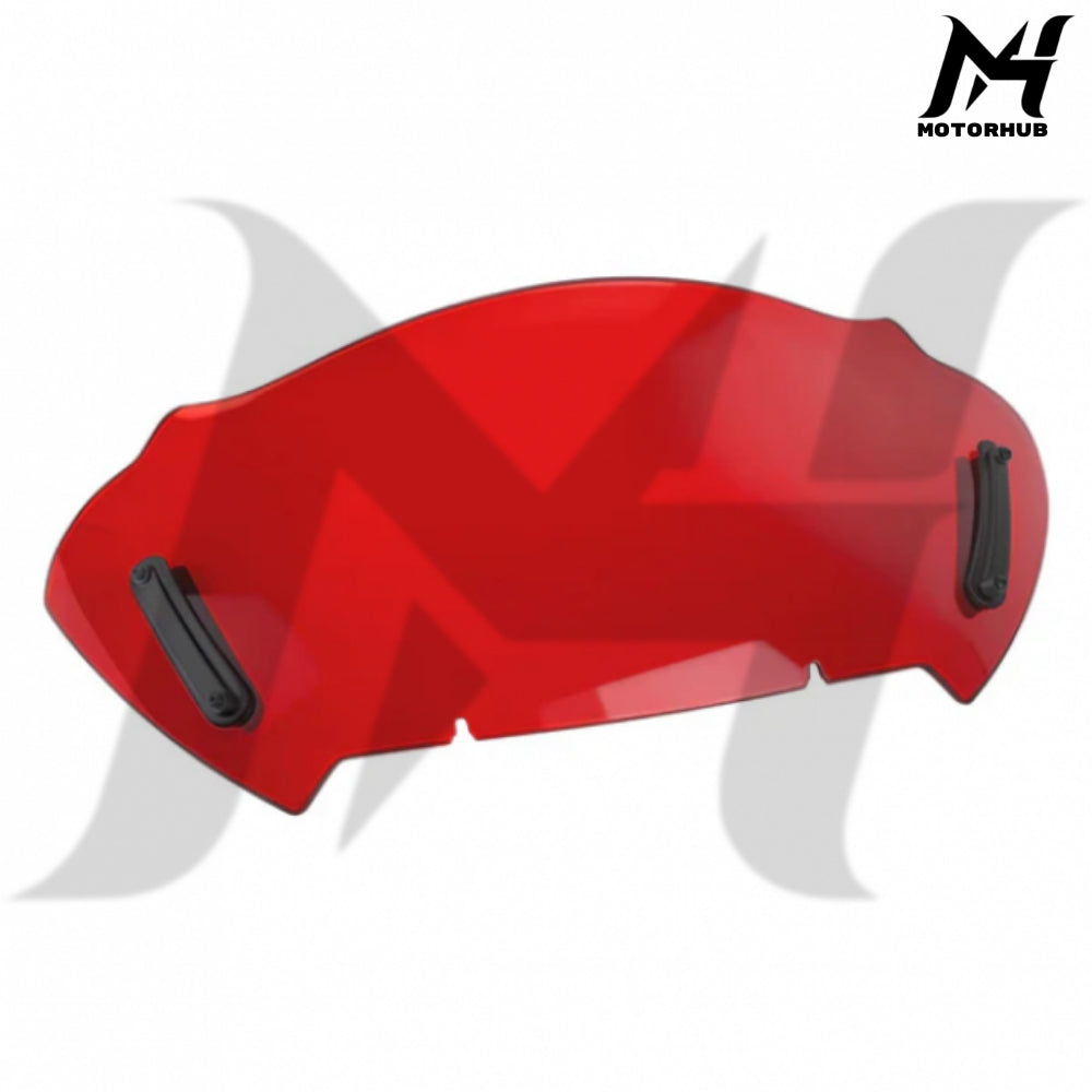 10 Inch Windshield Wave Wind Deflector Windscreen For Harley Touring RoadGlide 24-26 (Red) MH9901092