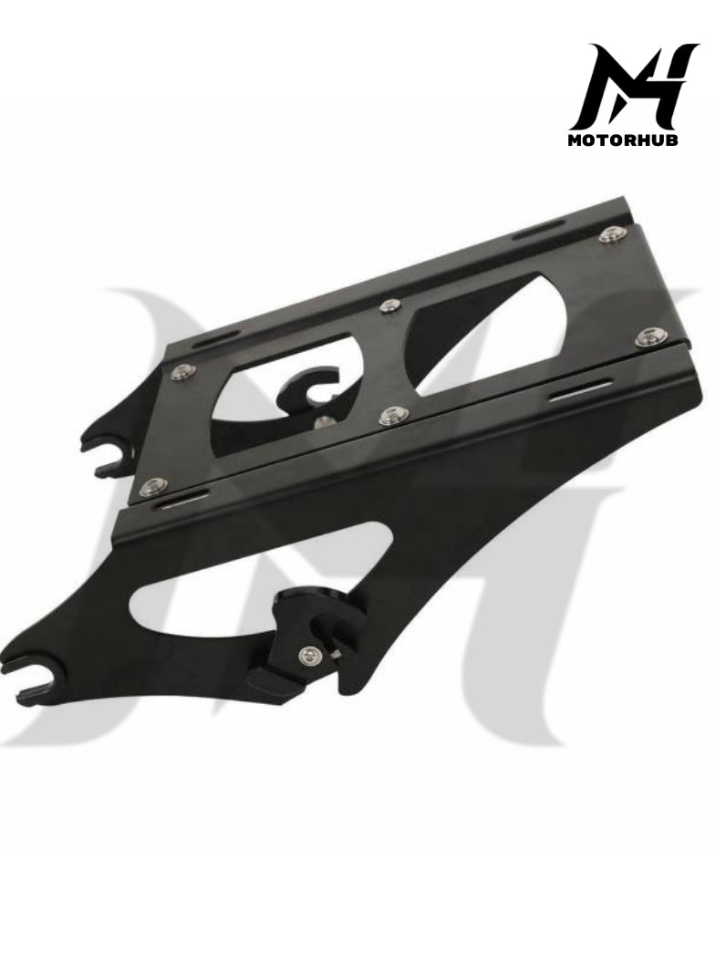 Bracket Tour Pack Road Glide Ultra Classic Electra Police Detachable Two-Up luggage Rack Fit For Harley Touring 14-24 Tour Pack [Black]   MH9900225