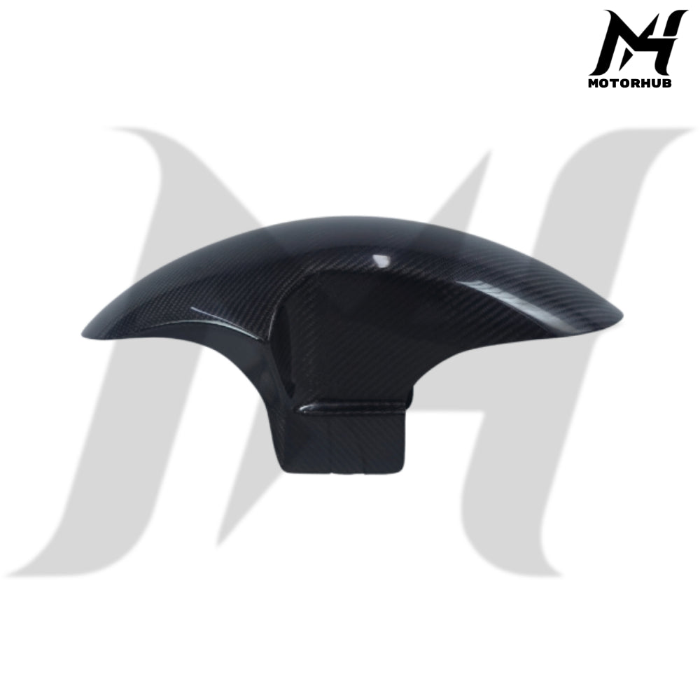 Black Carbon Fiber Front Fender Performance 2014-2023 Street Road Glide [Standard Twill Glossy] BG100807