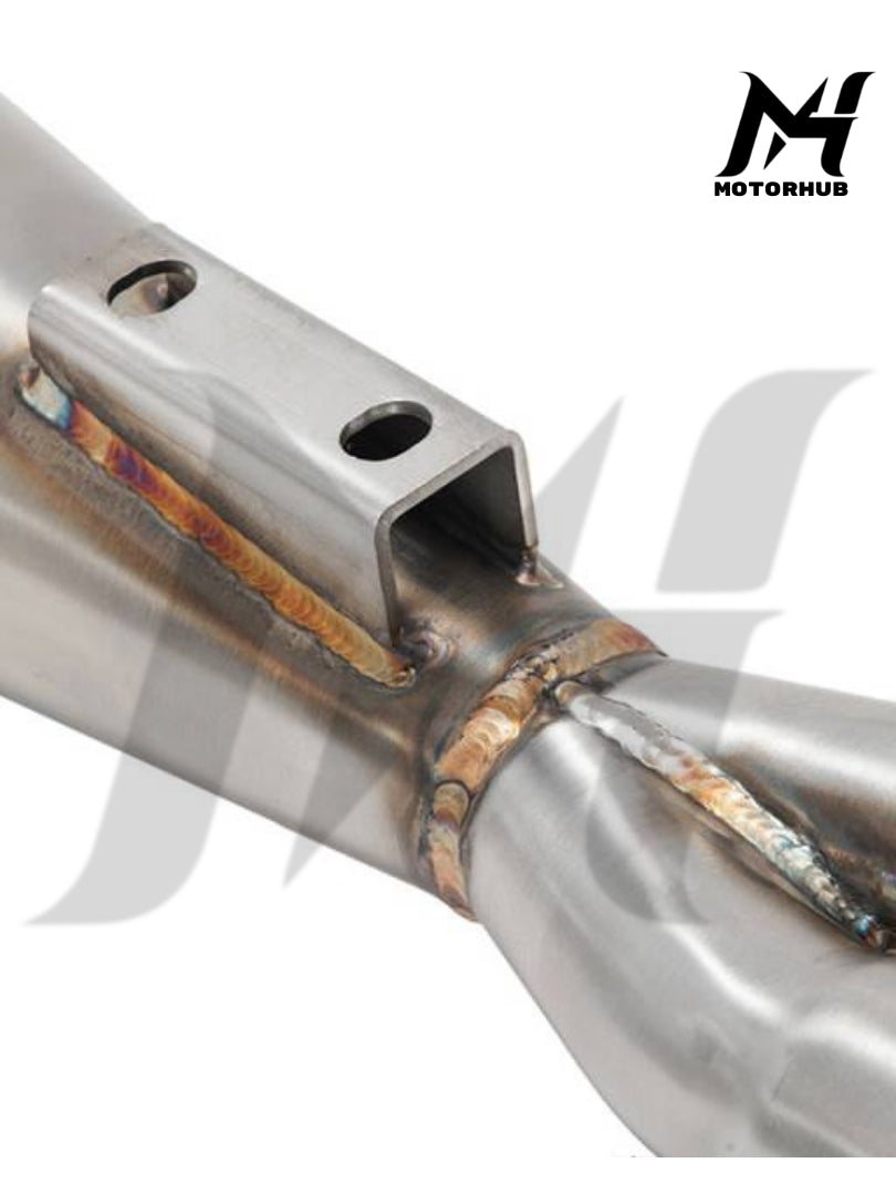 2 in 1 Softail M8 2 into 1 Exhaust Pipes for Harley-Davidson M8 Softail Heritage Classic / Fat Boy / Street Bob / Fat Bob / Low Rider / Breakout 2017-UP Knalpot 2 in 1 Harley M8 MH9900501