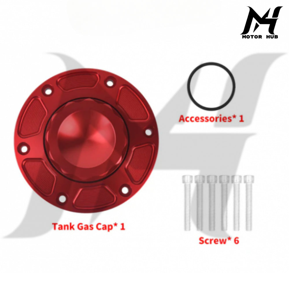Fuel Tank Cap Vented Oil Gas Tank Cover For Harley Touring 2023-2026 [Chrome] MH9901102