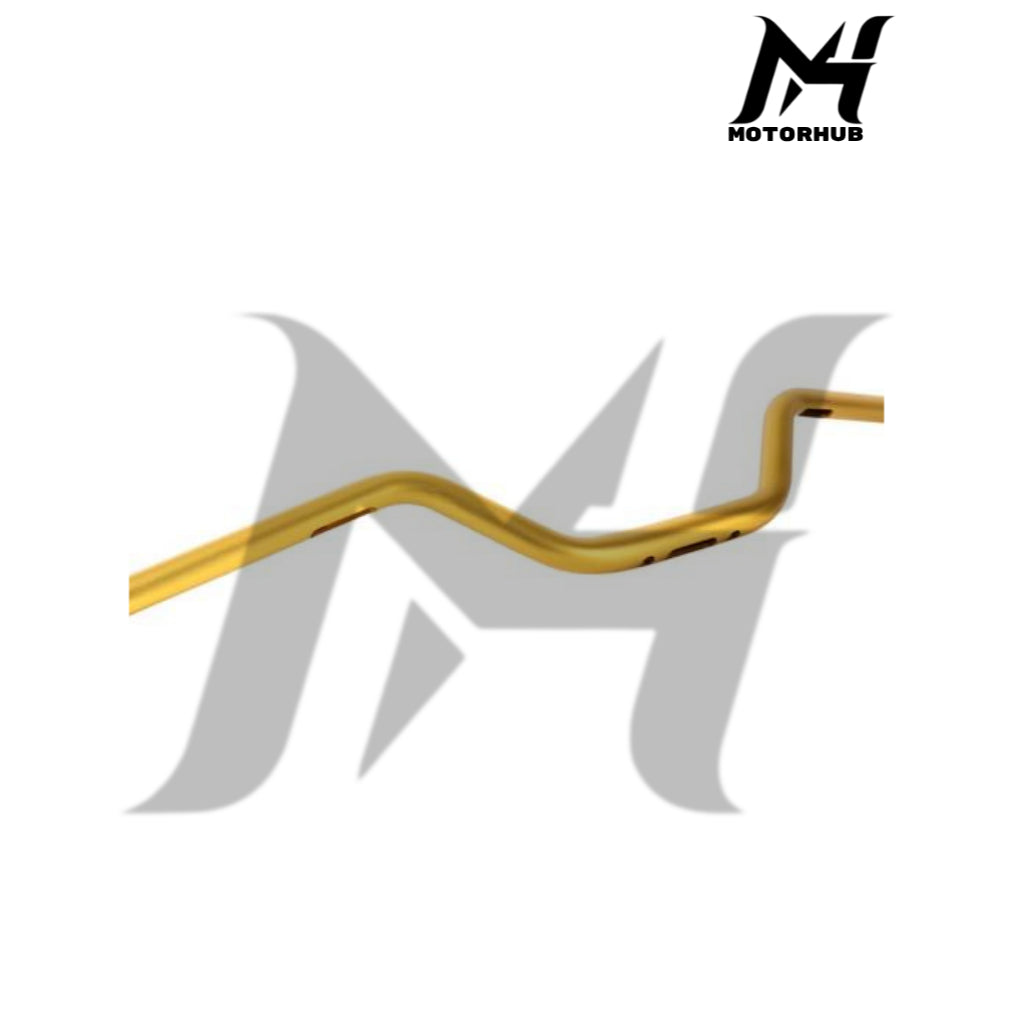 1-1/8Inch Club Moto Style Fat Bars MX Variable Section Aluminum Conical 4″ Rise Handlebar [Gold] MH9900249