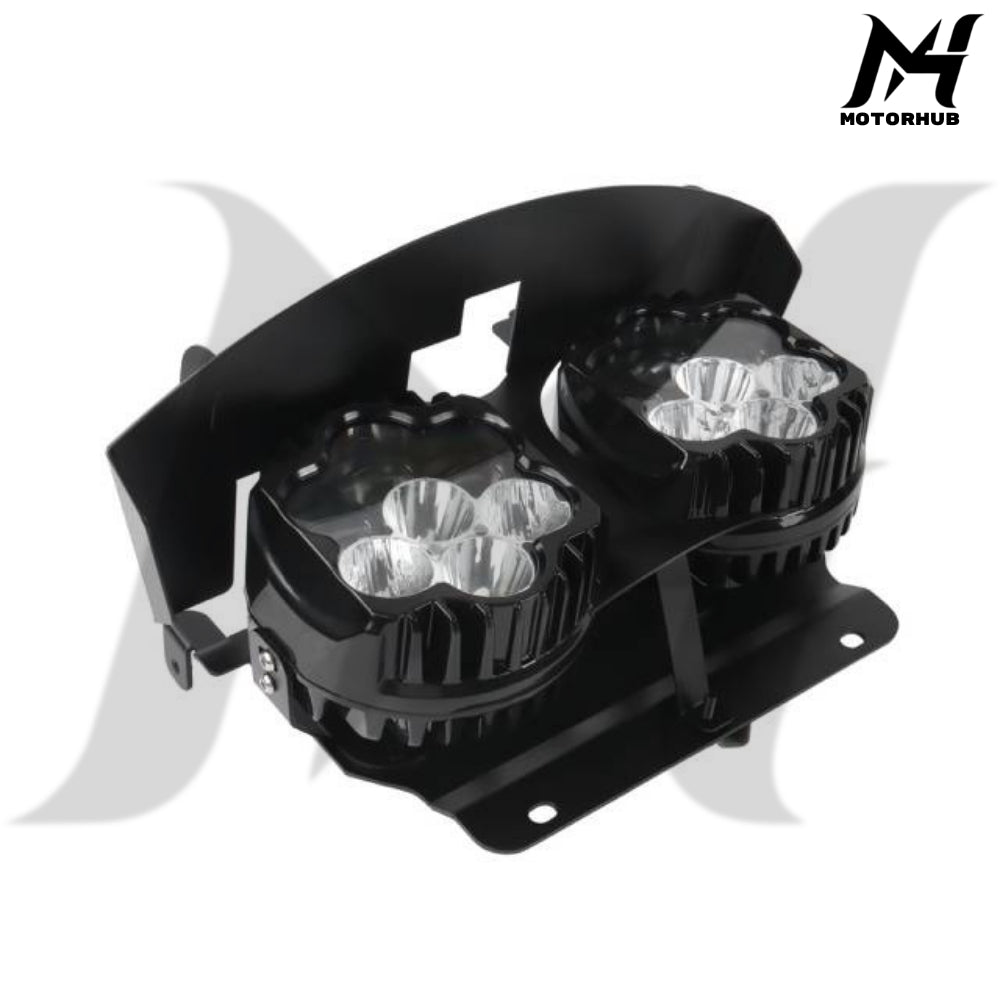 Road Shark Style headlight with bracket kit 2024+ Gen2 Road Glide [White-White] Lampu Road Glide 2024+ Lampu Harley MH9901009