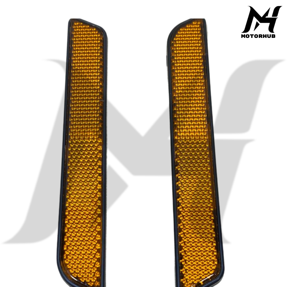 HARLEY FORK LEG REFLECTORS BLACK ALL HARLEY 2906C35