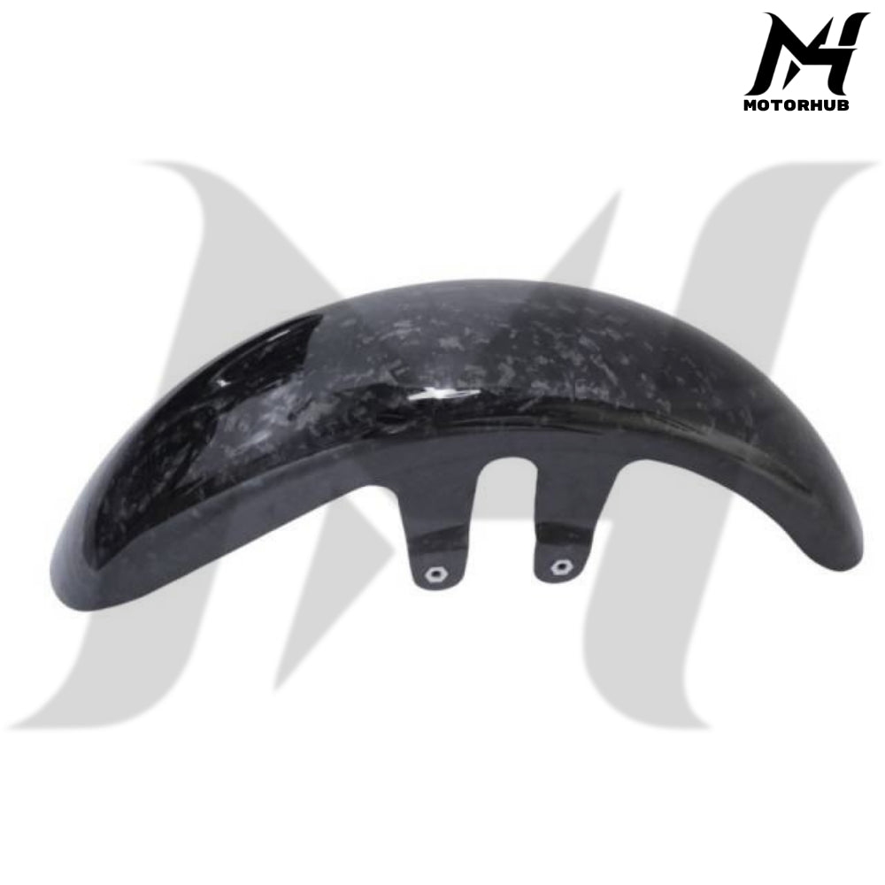 Motorcycle Harleyged Carbon Forge Glossy Fiber Front Fender For 2023-later FLHXSE, FLTRXSE, & 2024+ FLHX, FLTRX, and FLTRXSTSE models MH7700358