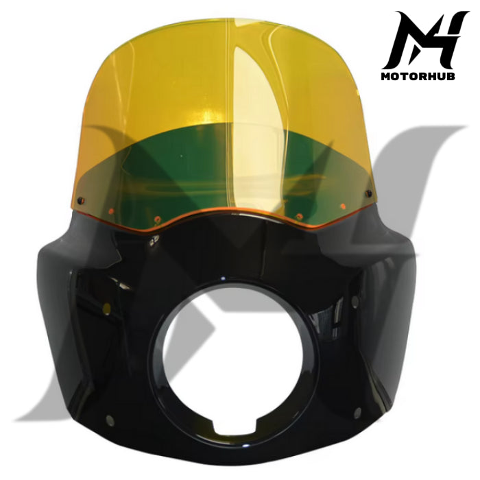 Fairing dyna DS RW 11 Inch Headlight fairing with 49mm clamps [Yellow] Fairing Club Style Motorcycle Harley Davidson MH9900446