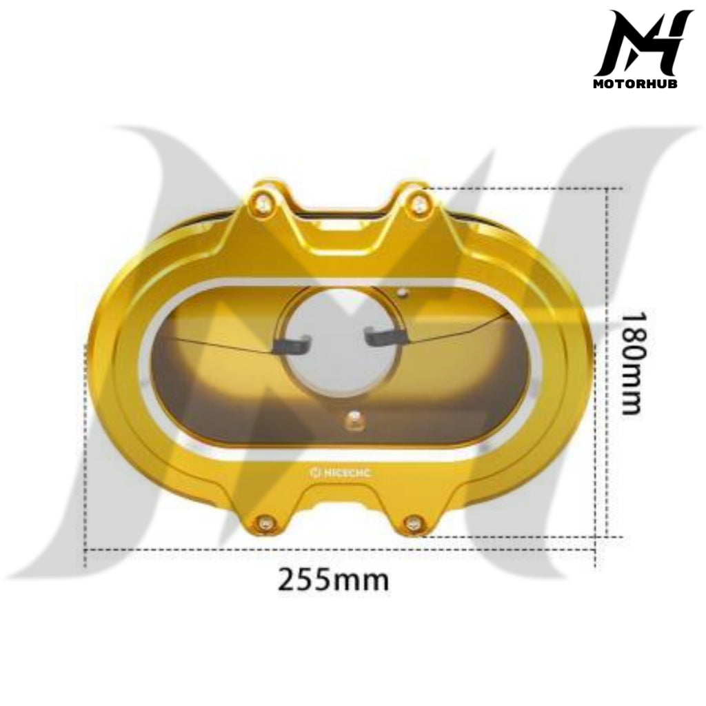 Nice CNC Gold Transparent Air Cleaner Intake Filter Kit For Harley M8 Touring 2017-2023 Softail 2018-2023 MH9900899