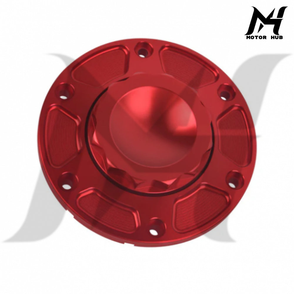 Fuel Tank Cap Vented Oil Gas Tank Cover For Harley Touring 2023-2026 [Red] MH9901103
