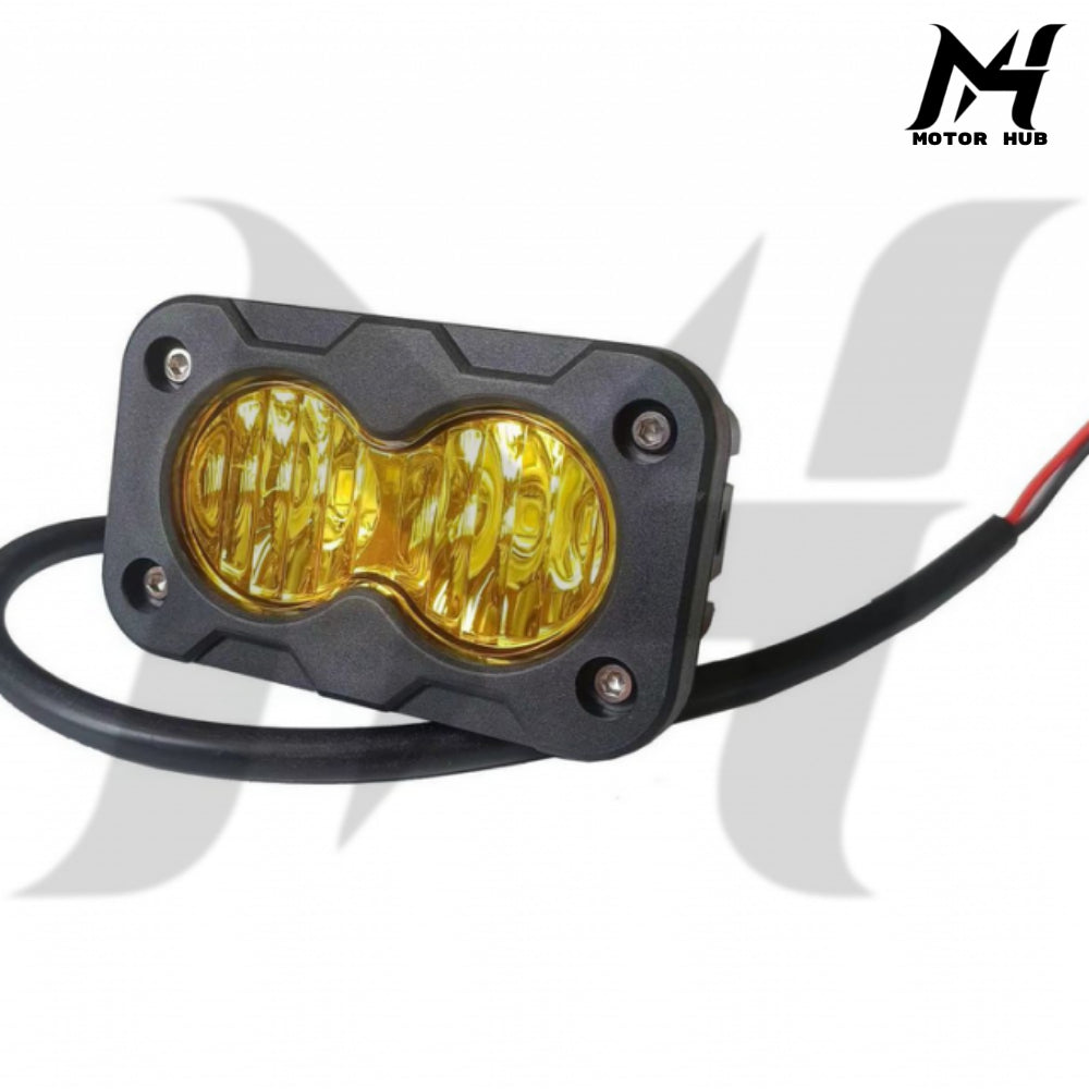 Yellow LED Headlight Flood Beam Light [2x3Inch] MH9900107