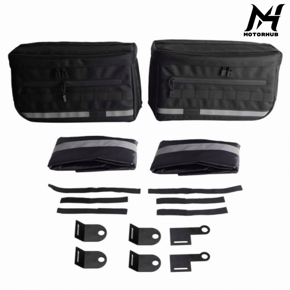 Club Style Escape Saddlebags Saddle Luggage Storage Bag w/Waterproof covers reflective strips MH9900149