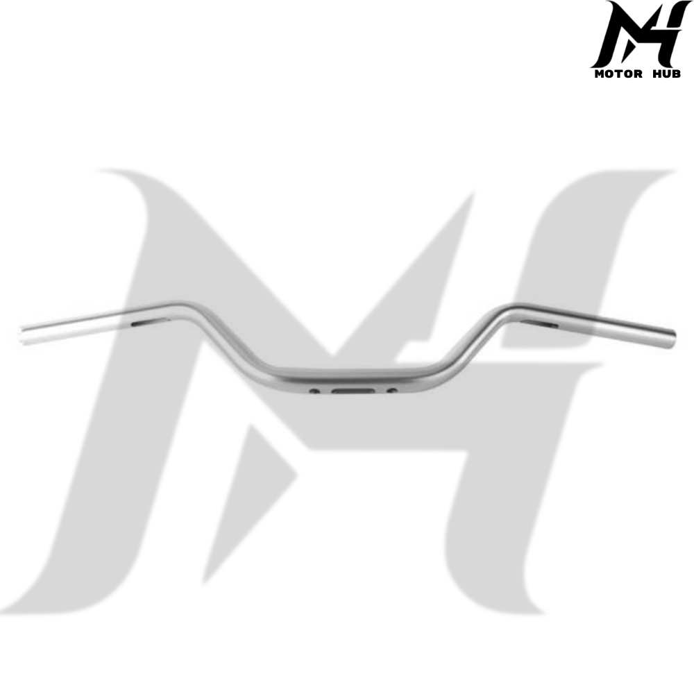 1-1/8Inch Club Moto Style Fat Bars MX Variable Section Aluminum Conical 4″ Rise Handlebar [Silver] MH9900248
