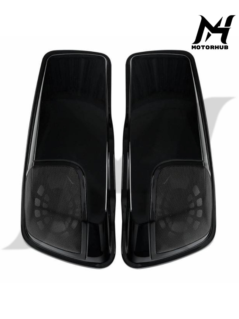 Saddlebags Lids Speakers Grill Cutouts Fit For Harley Road Electra Glide 2014-23 [Black] MH9900220