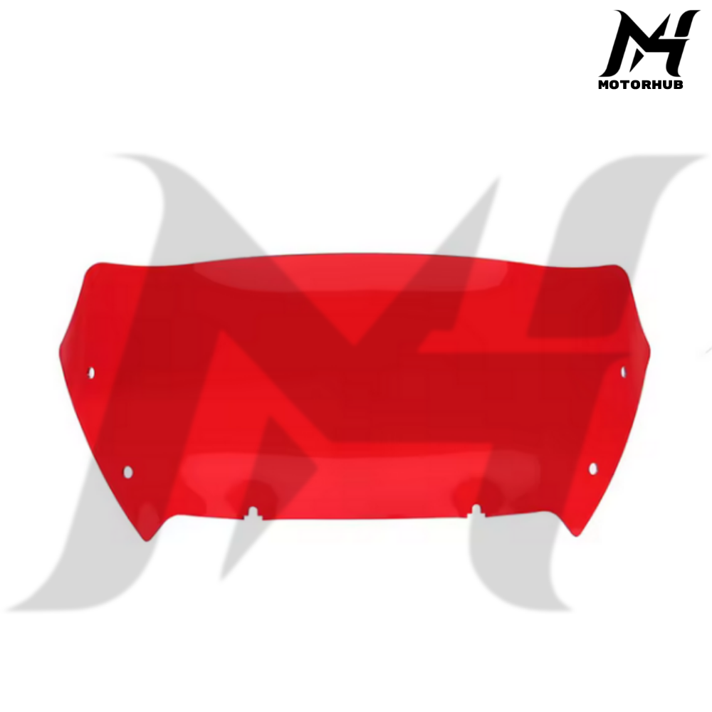 Red 9 Inch Windshield Wave Windscreen For Touring New Road Glide CVO 2023-2024 MH990047