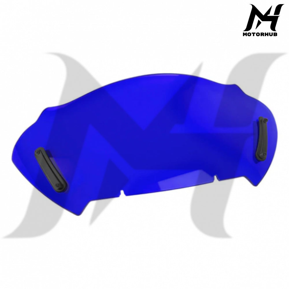 10 Inch Windshield Wave Wind Deflector Windscreen For Harley Touring RoadGlide 24-26 (Blue) MH9901094