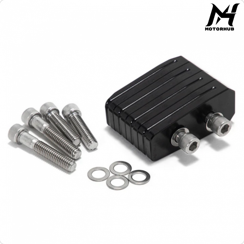 Black Adjustable 1 / 1.5 / 2 Inch Kickstand Lift Block for Harley Davidson Softail Early-2018 / Dyna / Fat Boy / Street Bob Early-2015 MH9901149