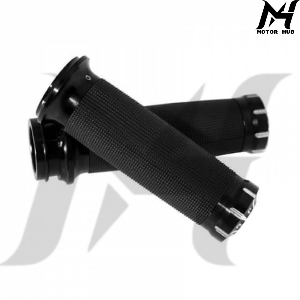 1 Inch V.3 Hand Grips Electronic Throttle Wire Harley-Davidson [Black] MH9900263